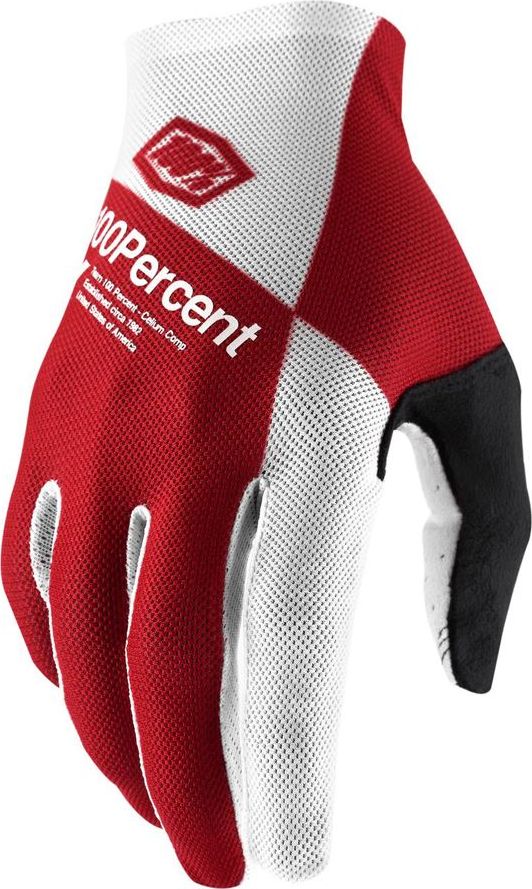 100% Rękawiczki 100% CELIUM Glove cherry silver roz. L (długość dłoni 193-200 mm) (NEW)