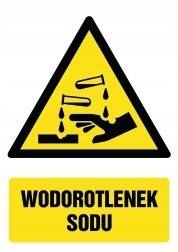 Naklejka Wodorotlenek sodu 30x42cm