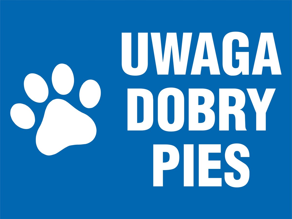 Tablica Szyld, Tabliczka na płot/dom, UWAGA DOBRY PIES 30x40cm PCV 3mm