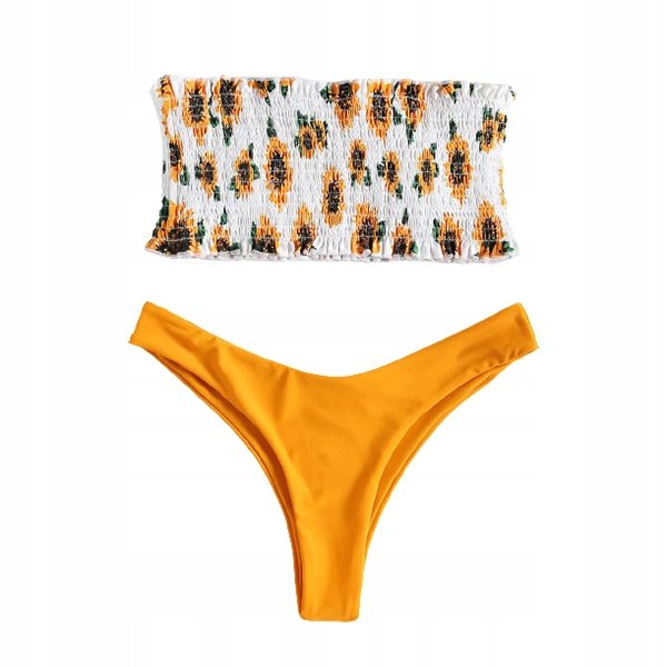 STRÓJ KĄPIELOWY OPASKA KOSTIUM PLAŻA OPALANIE BIKINI BANDEAU DWUCZĘŚCIOWY XL