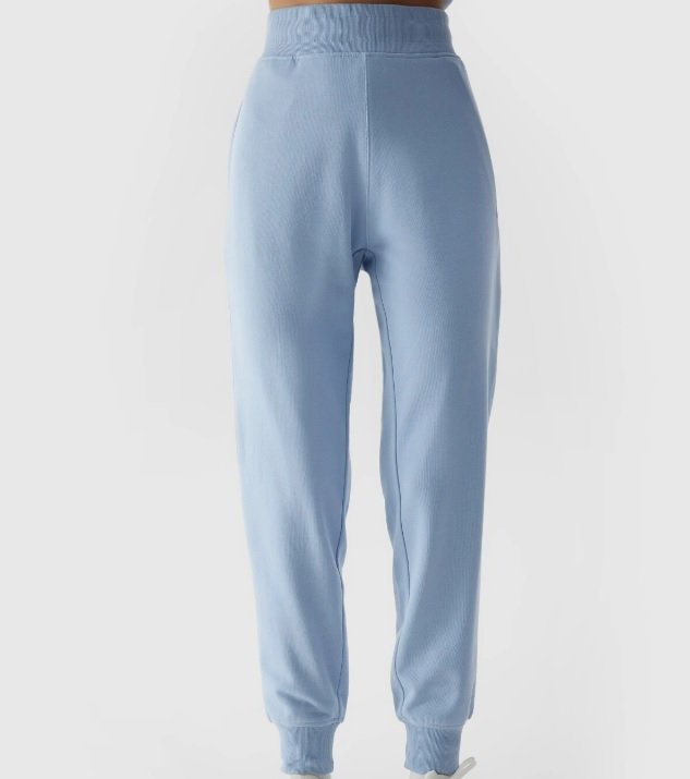 4F, Spodnie dresowe joggery damskie, niebieskie 4FWSS24TTROF606-34S, rozmiar XXL