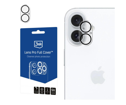 3mk Lens Pro Full Cover do iPhone 16 /16 Plus
