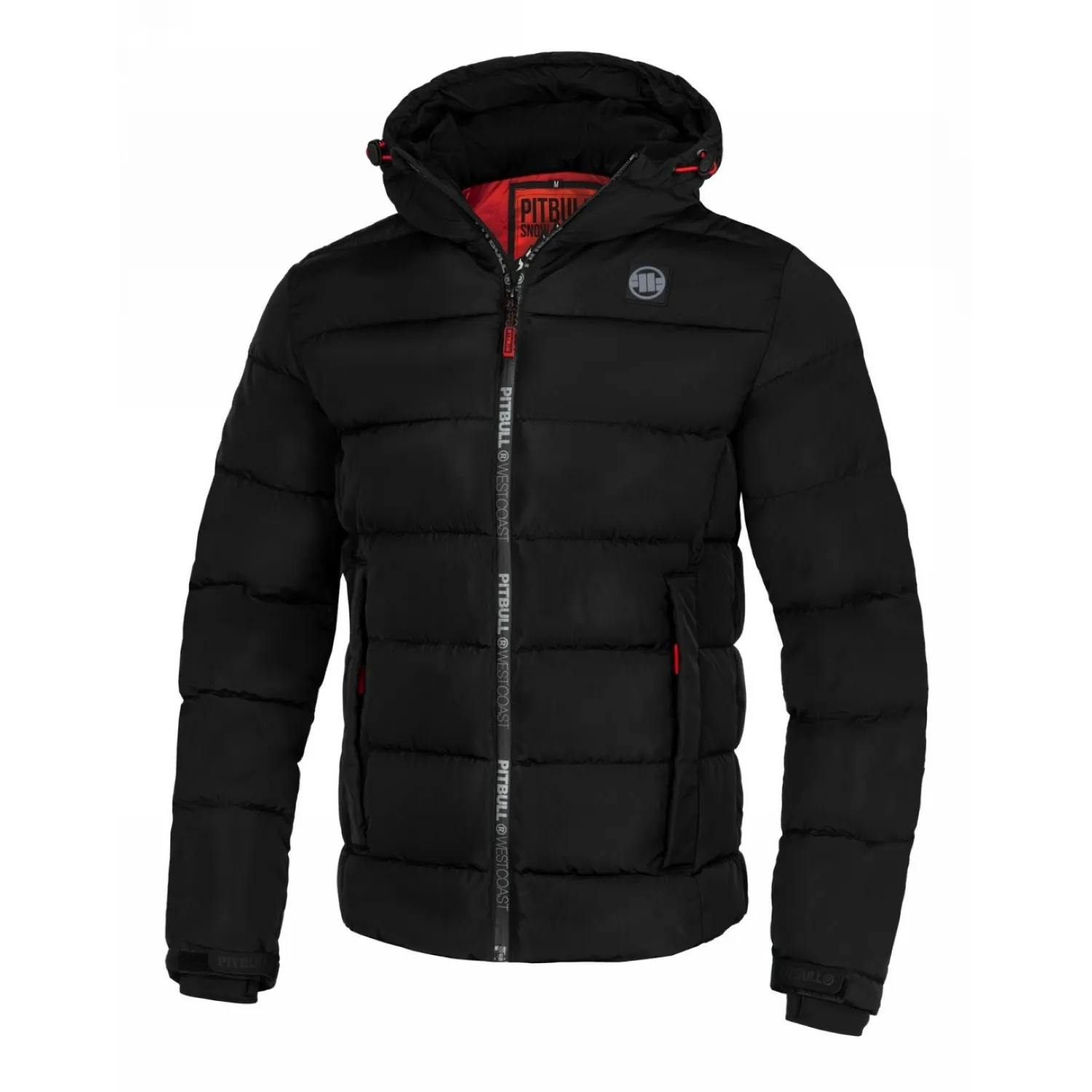 Kurtka zimowa z kapturem Pit Bull Airway V '24 - Czarna XL