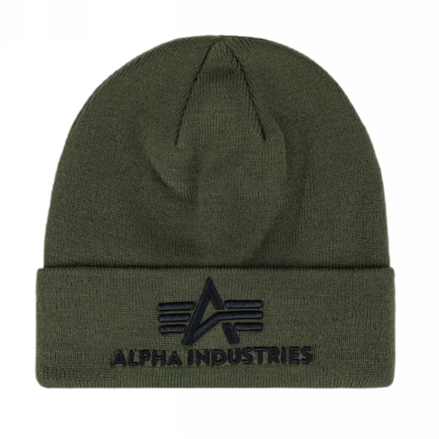 Czapka zimowa Alpha Industries 3D Beanie 168910 257 - Ciemnozielona