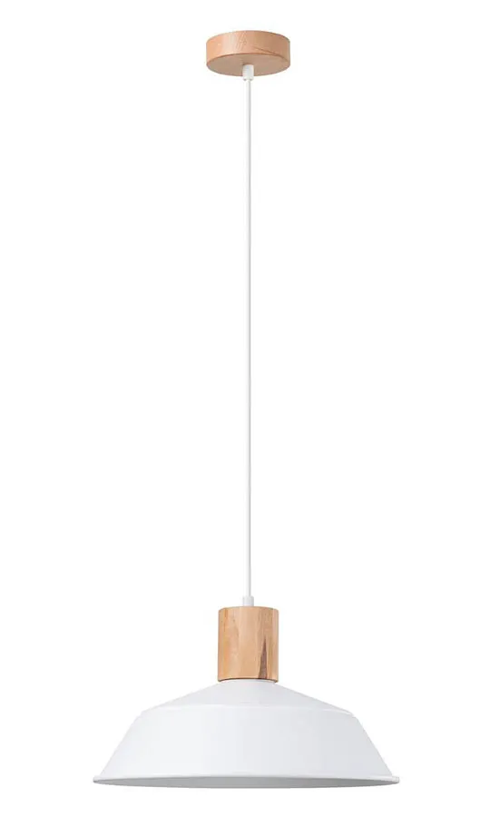 Skandynawska biała lampa wisząca nad stół B3-K64