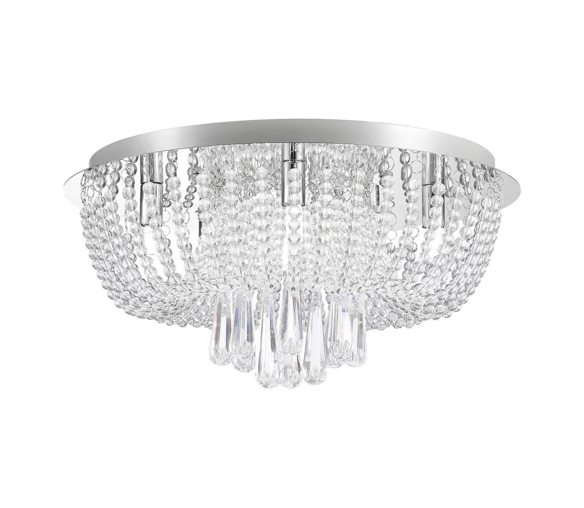 Zuma Line 19157M - Lampa sufitowa SENSI 6xG9/25W/230V śr. 45 cm srebrna