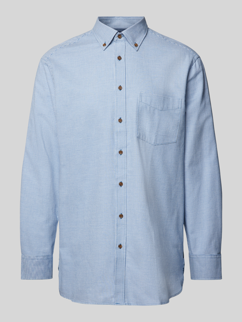 Koszula casualowa o kroju regular fit z kołnierzykiem typu button down