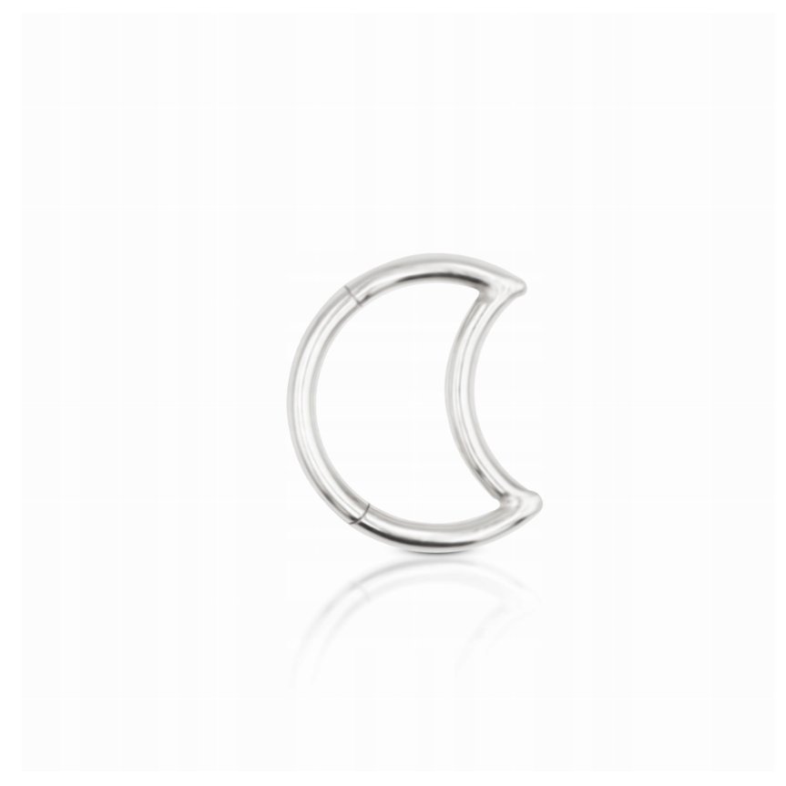 Tytanowy clicker księżyc. Daith Septum 1,2/10