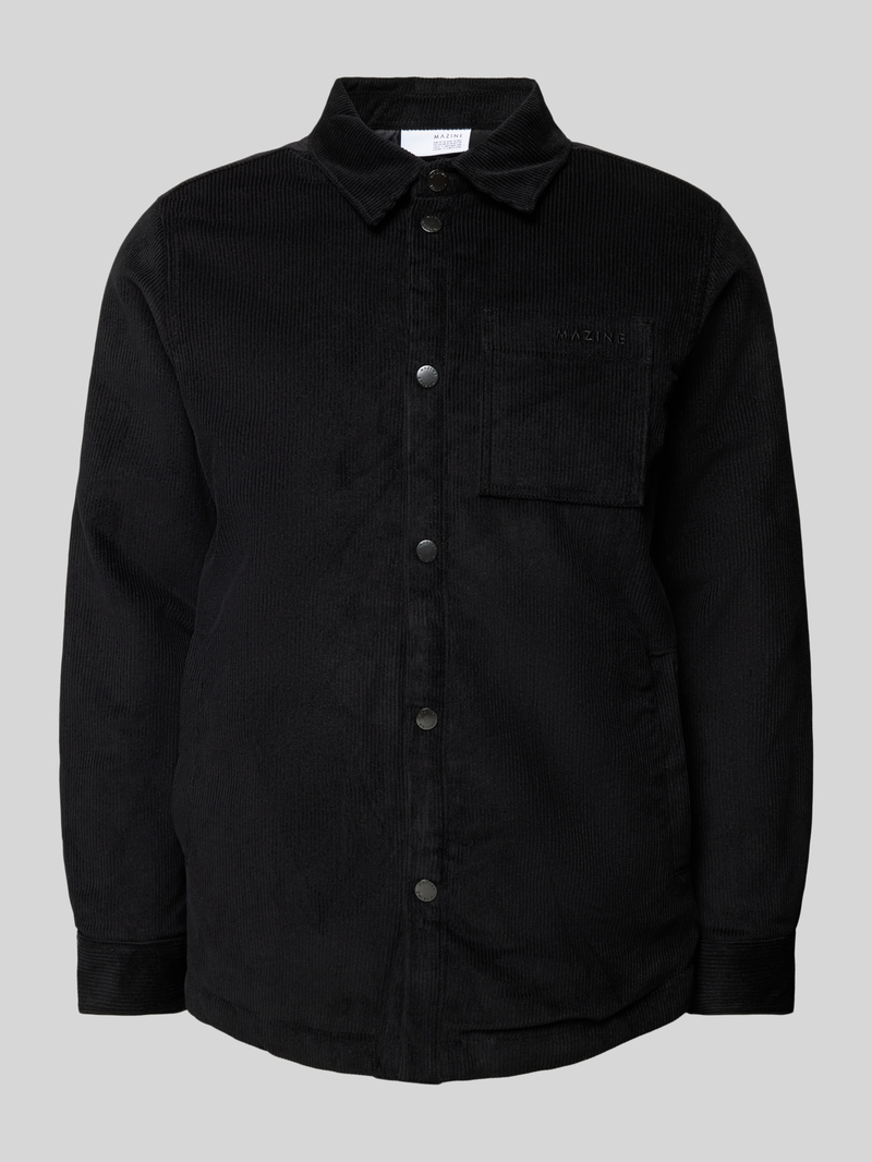 Koszula sztruksowa o kroju regular fit z kieszenią na piersi model ‘Lincoln’