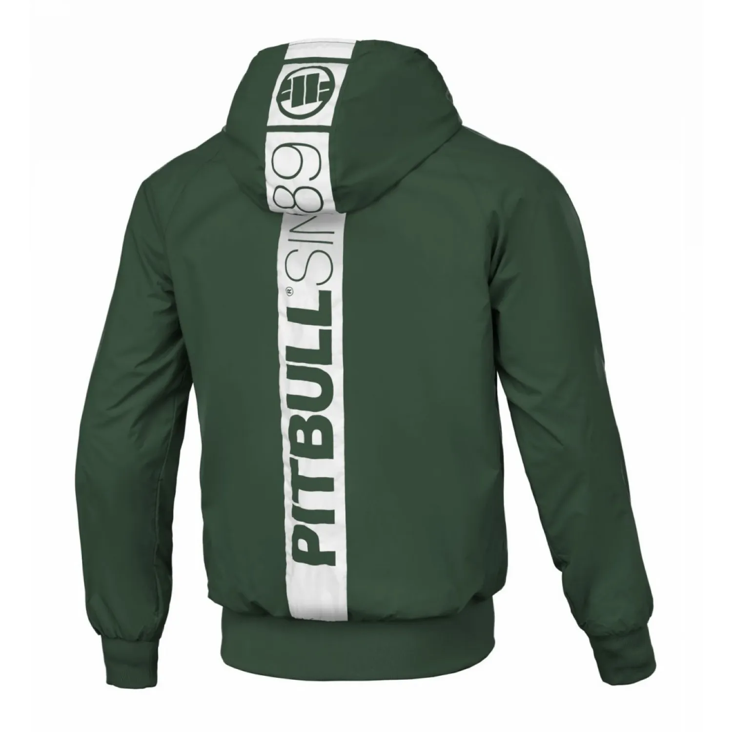 Kurtka z kapturem Pit Bull Athletic Hilltop '24 - Ciemnozielona S