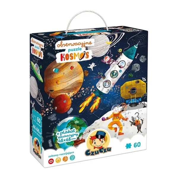 CzuCzu Obserwacyjne puzzle Kosmos 4+ - Bright Junior Media