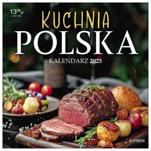 Kalendarz 2025 33x33cm ścienny Kuchnia polska - O-Press sp. z o.o.