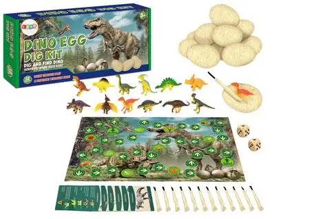Jaja dinozaurów wykopaliska 12szt - Leantoys
