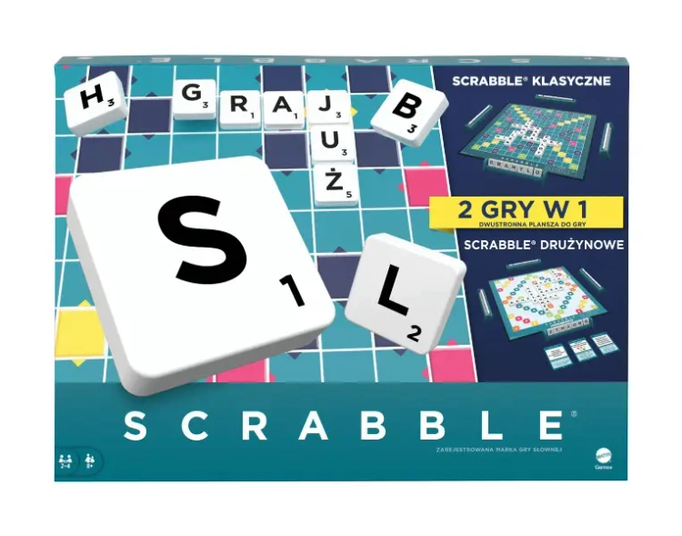 Gra Scrabble wersja odnowiona - Produkty Licencyjne-różne