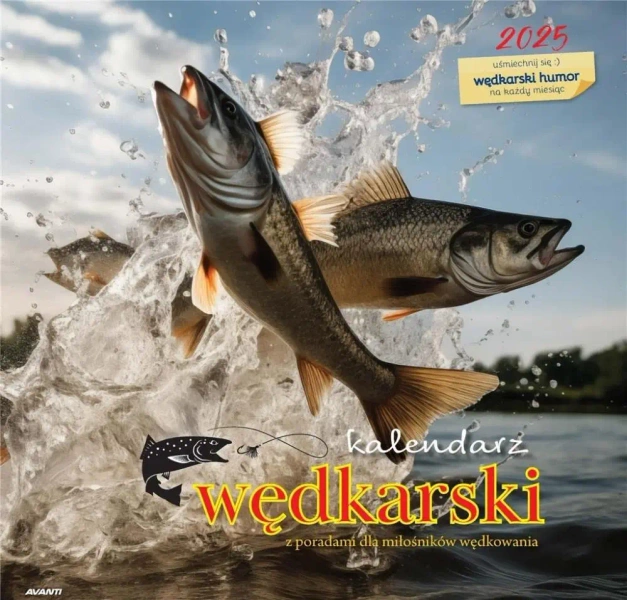 Kalendarz 2025 ścienny albumowy Wędkarski - Avanti