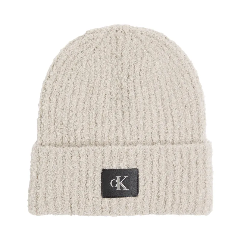 CALVIN KLEIN JEANS Czapka HARDWARE | z dodatkiem wełny