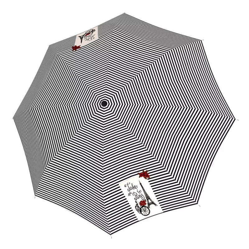 Parasol Doppler Magic Take Me To Paris automatyczny składany wzór paski