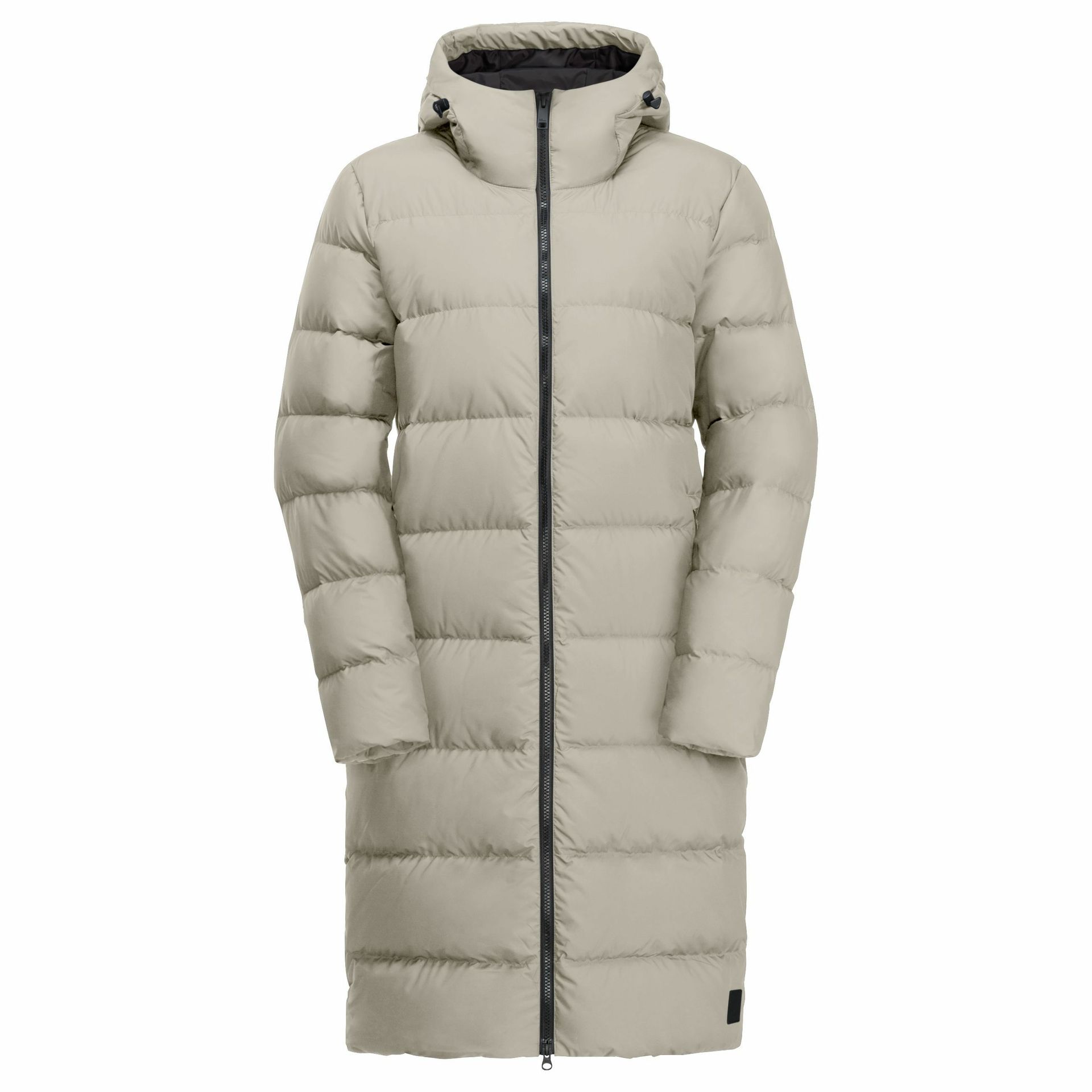 Damski płaszcz puchowy Jack Wolfskin FROZEN PALACE COAT W seal - L