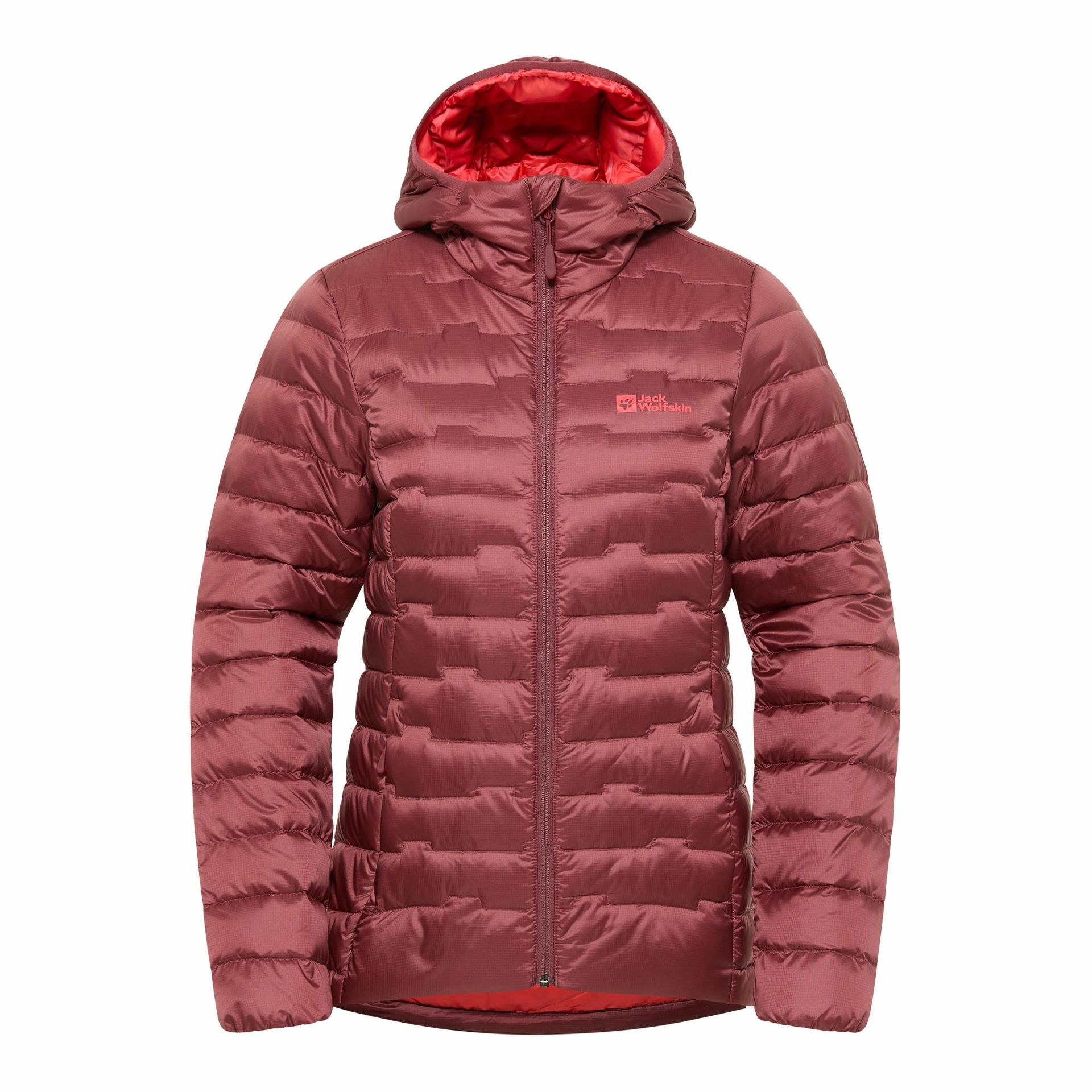 Damska kurtka puchowa Jack Wolfskin PASSAMANI DOWN HOODY W red ochre - S