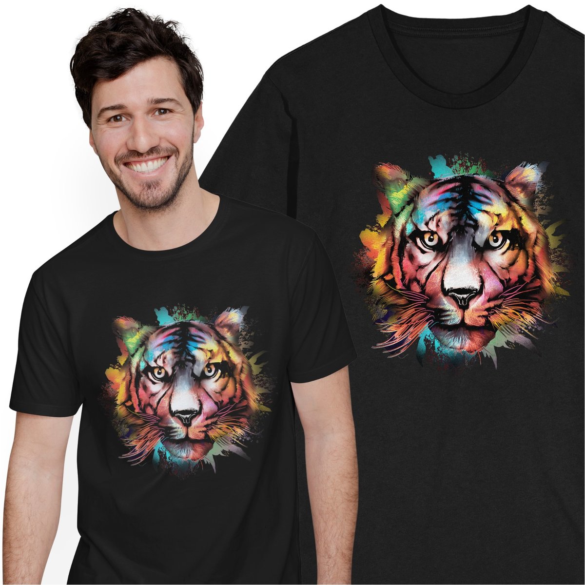 Tygrys Koszulka Natura Zwierzęta Dżungla