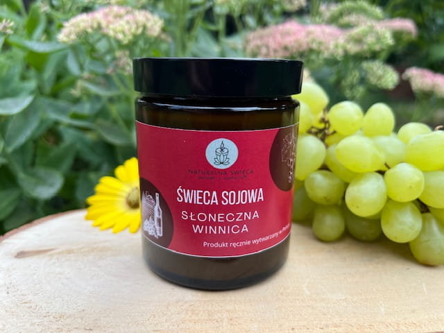 Słoneczna Winnica Świeca sojowa 180 ml