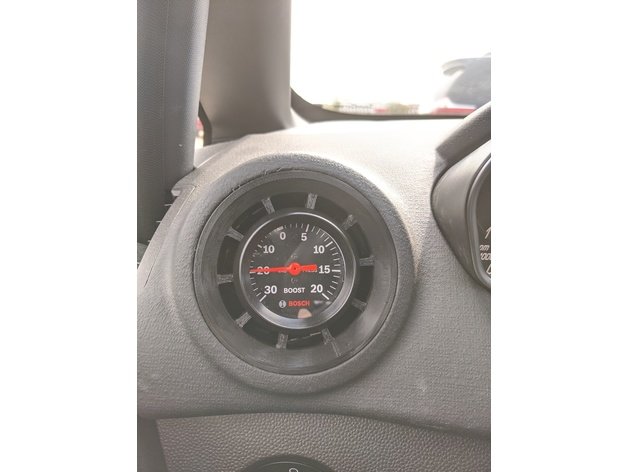 Lewa kratka nawiewu wskaźnik 52mm TURBO Ford Fiesta ST220