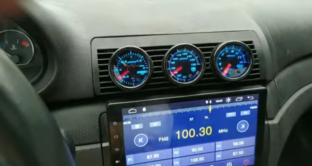 Potrójna Kratka wskaźnik 52mm TURBO BMW E39 E46