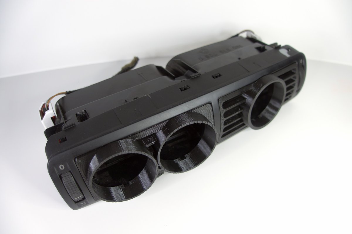 Kratka nawiewu 2 wskaźniki 52mm TURBO VW Passat B5