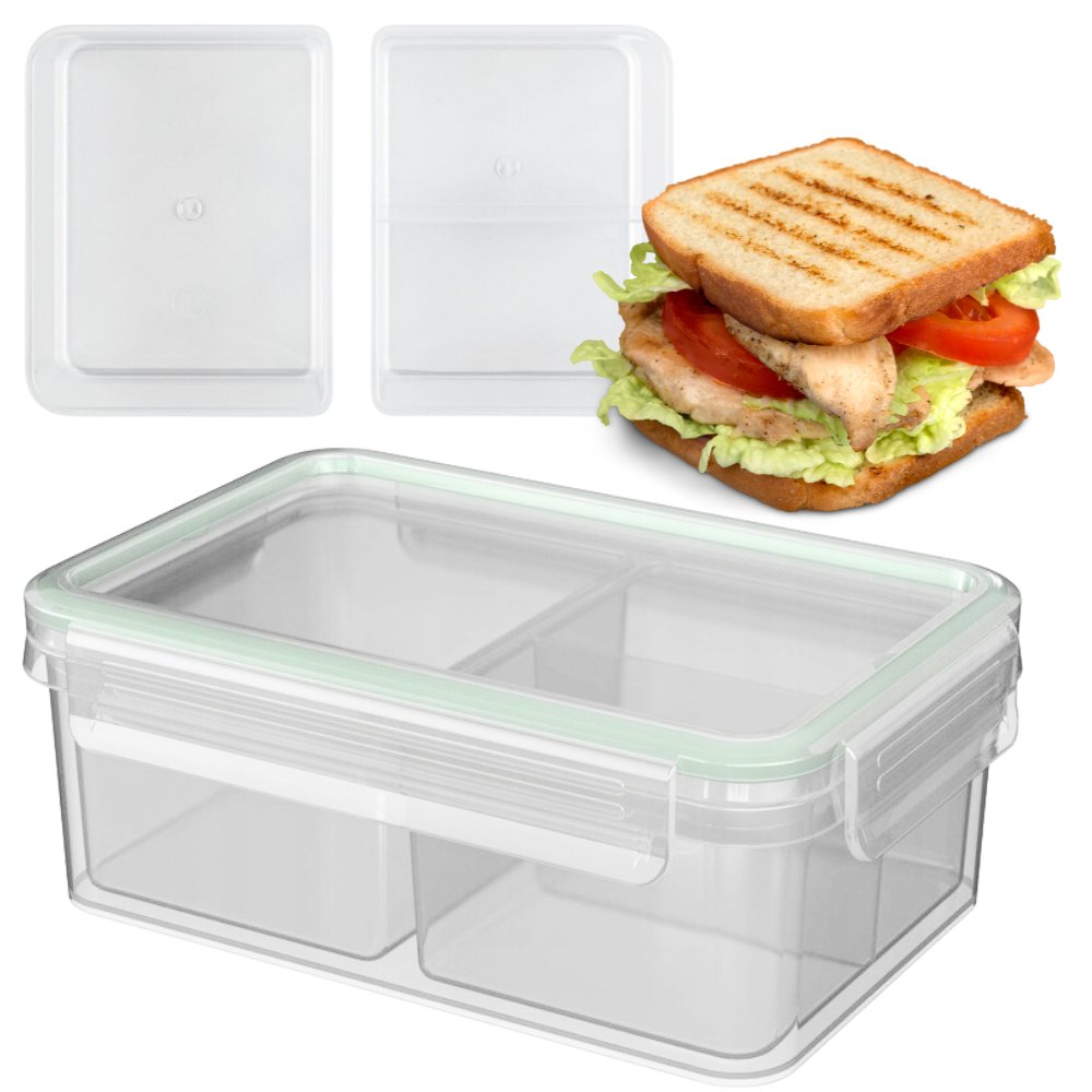 ERNESTO POJEMNIK NA ŻYWNOŚĆ PRZEZROCZYSTY KANAPNIK ŚNIADANIÓWKA