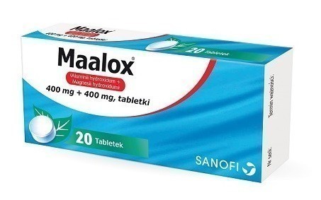 SANOFI-AVENTIS Maalox 20 tabletek Długi termin ważności! 4653001
