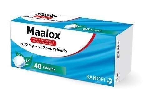 SANOFI AVENTIS MAALOX 400 mg + 400 mg 40 tabl. 4653002