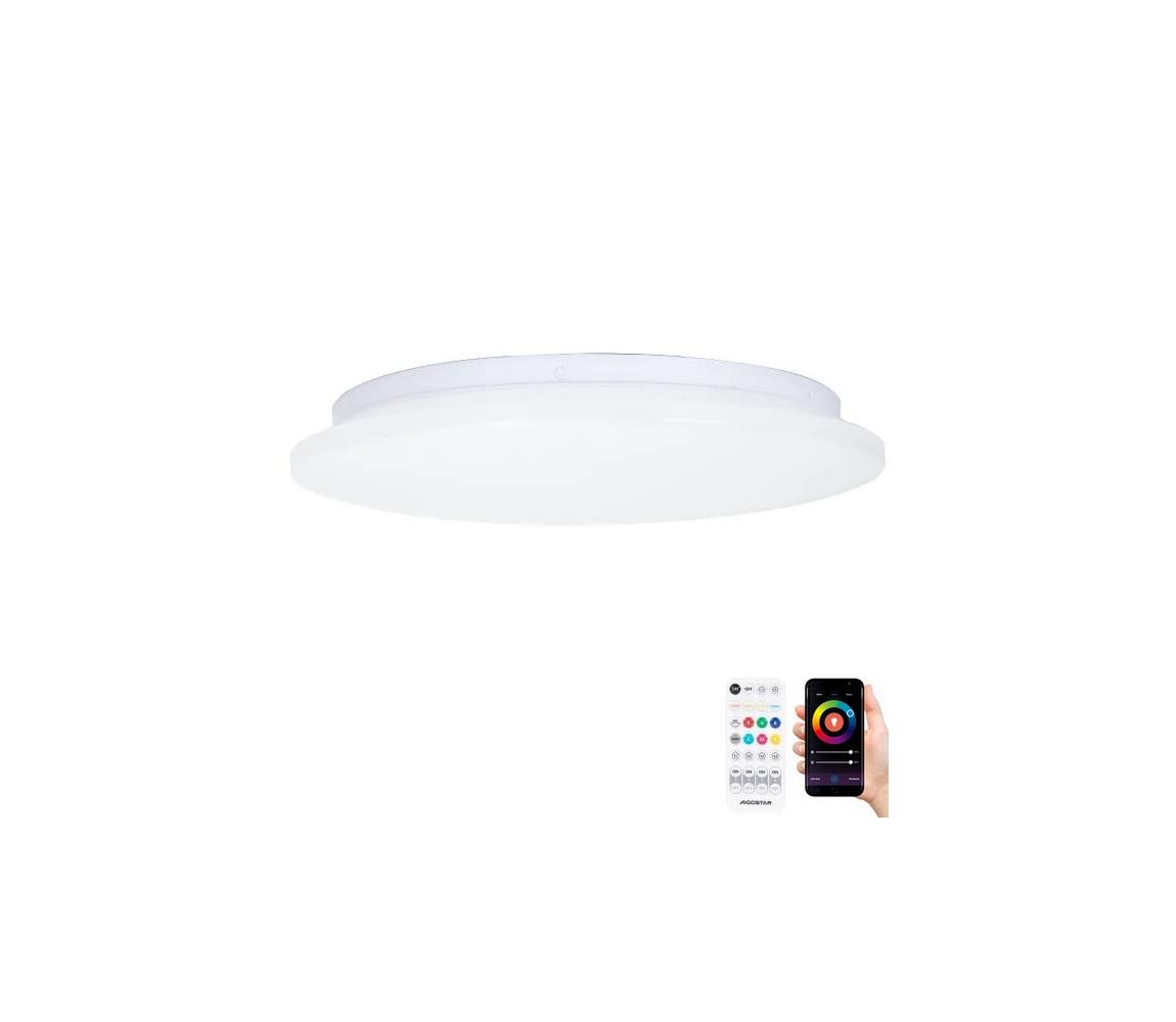 Aigostar-LED RGBW Plafon łazienkowy LED/18W/230V IP44+ pilot zdalnego sterowania