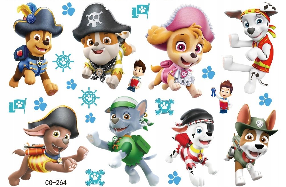 Tatuaże dla Dzieci Psi Patrol (1 szt) CG264