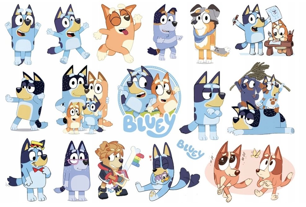 Tatuaże dla Dzieci Piesek Bluey (1 szt)