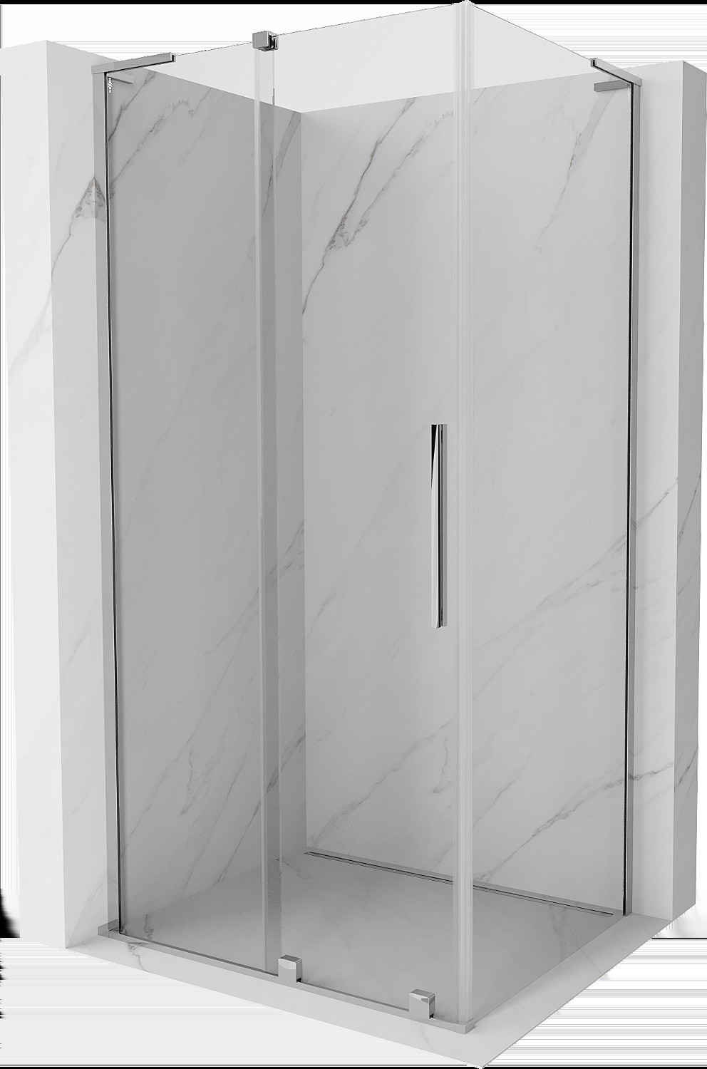 Mexen Velar L kabina prysznicowa rozsuwana 110x75 cm, transparent, chrom - 871-110-075-03-01