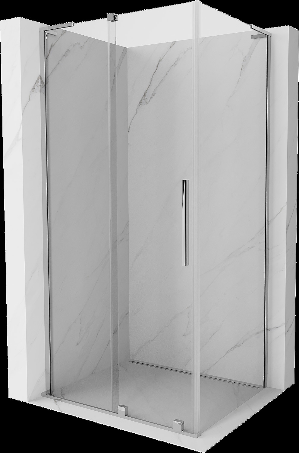 Mexen Velar L kabina prysznicowa rozsuwana 100x90 cm, transparent, chrom - 871-100-090-03-01