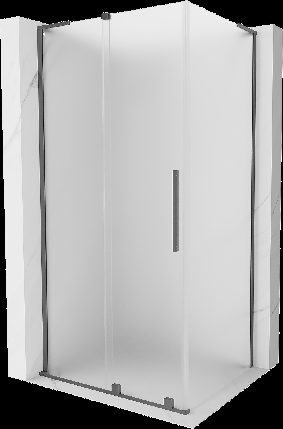 Mexen Velar L kabina prysznicowa rozsuwana 110x85 cm, szron, gun metal - 871-110-085-33-95