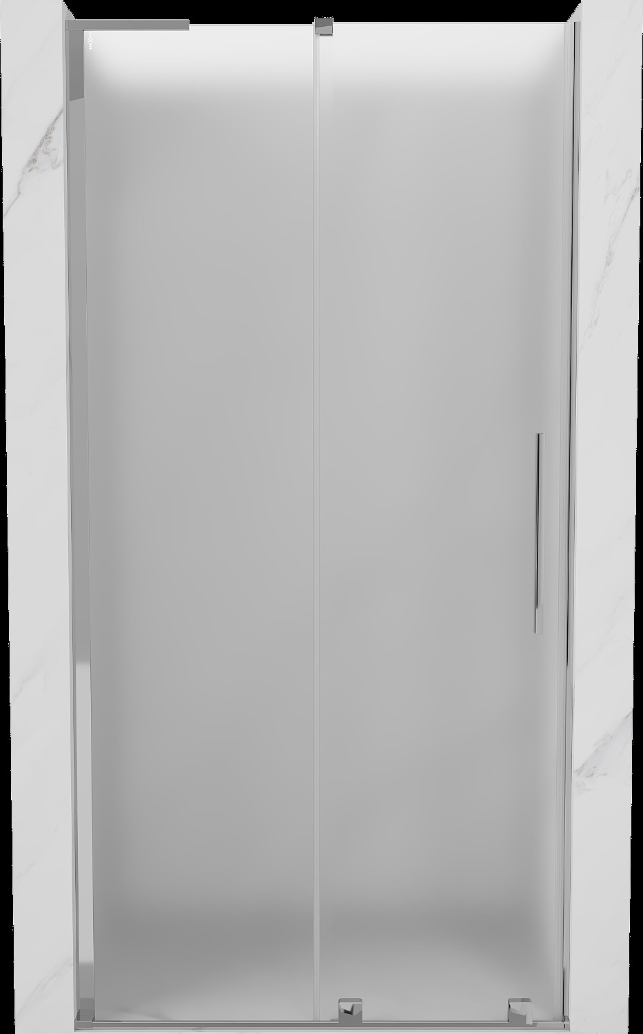 Mexen Velar L drzwi prysznicowe rozsuwane 90 cm, szron, chrom - 871-090-003-31-01