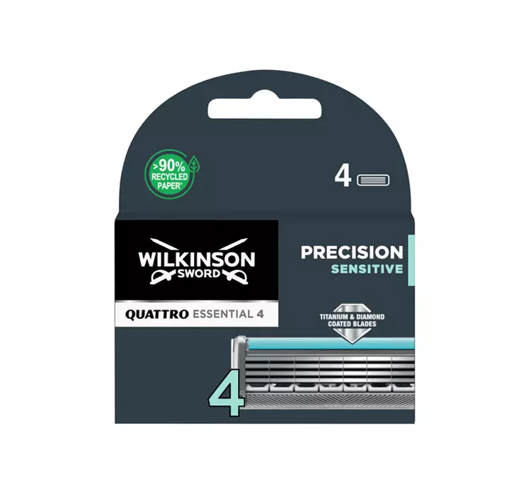 Wilkinson Quattro Titanium Sensitive M) wkład do maszynki do golenia 4szt