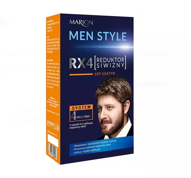 Marion Men Style RX4 reduktor siwizny szatyn 4x15ml