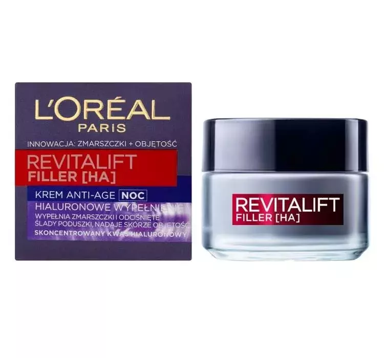 Loreal Revitalift Filler [HA] krem Anti Age na noc 50ml