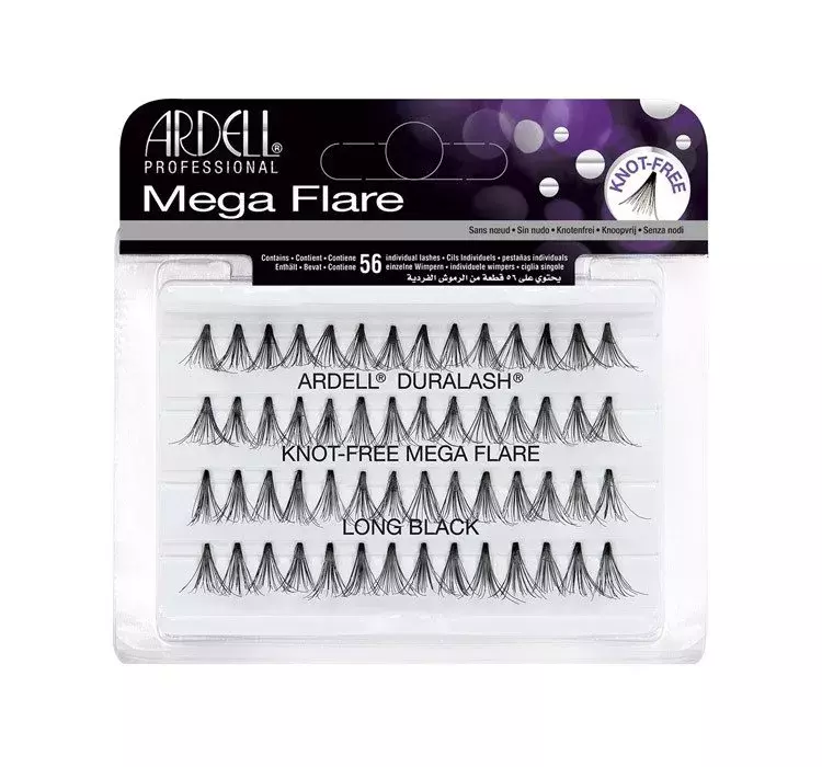 Ardell Mega Flare 56 kępek rzęs Long Black