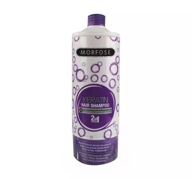 Morfose Morfose, Keratin, szampon do włosów zniszczonych 2w1, 1000 ml