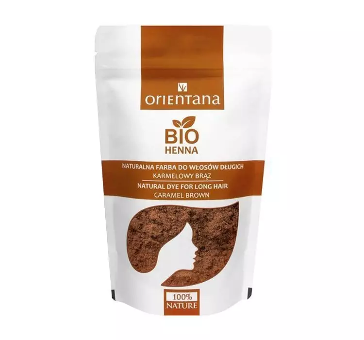 Orientana Bio henna karmelowy brąz, 100 g