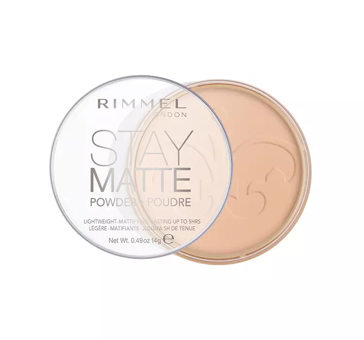 Rimmel Stay Matte Long Lasting Pressed Powder puder do twarzy 005 Silky Beige 14g