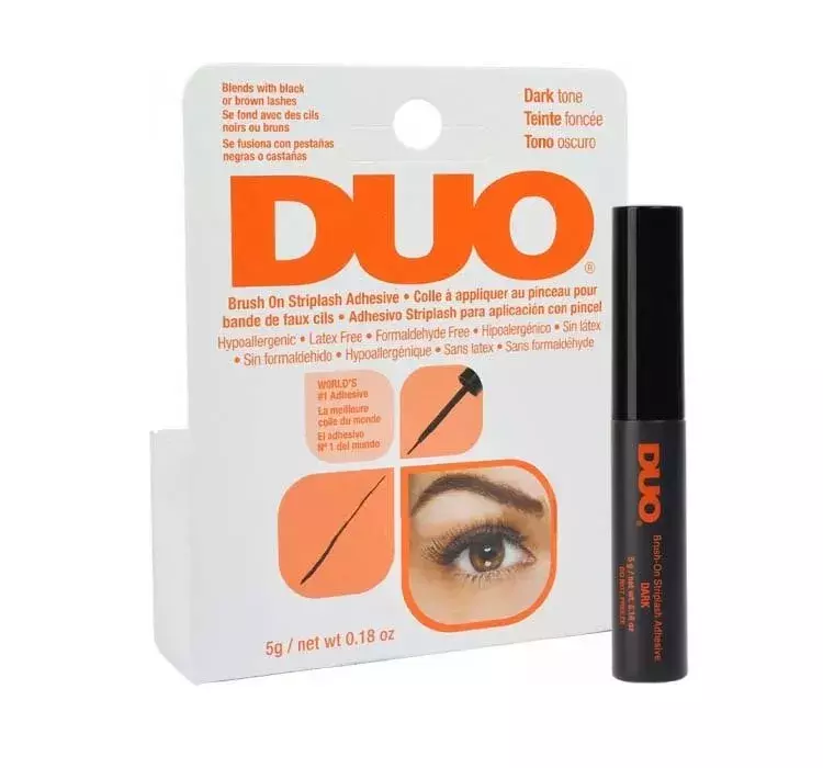 Ardell Duo Brush On Striplash Adhesive klej do rzęs z pędzelkiem Dark 5g