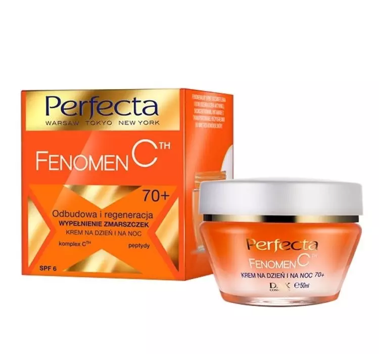 DAX Cosmetics Fenomen C 70+ Odbudowa,regeneracja i wypełnienie zmarszczek krem do twarzy Na dzień i noc 50 ml