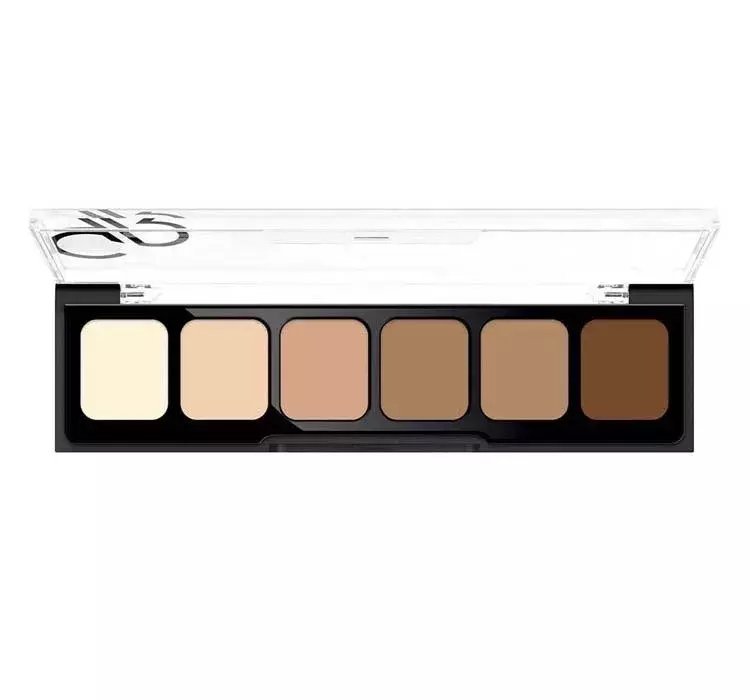 Golden Rose - CORRECT & CONCEAL - Concealer Cream Palette - Korygująca i tuszująca paleta korektorów do twarzy - 02 MEDIUM TO DARK