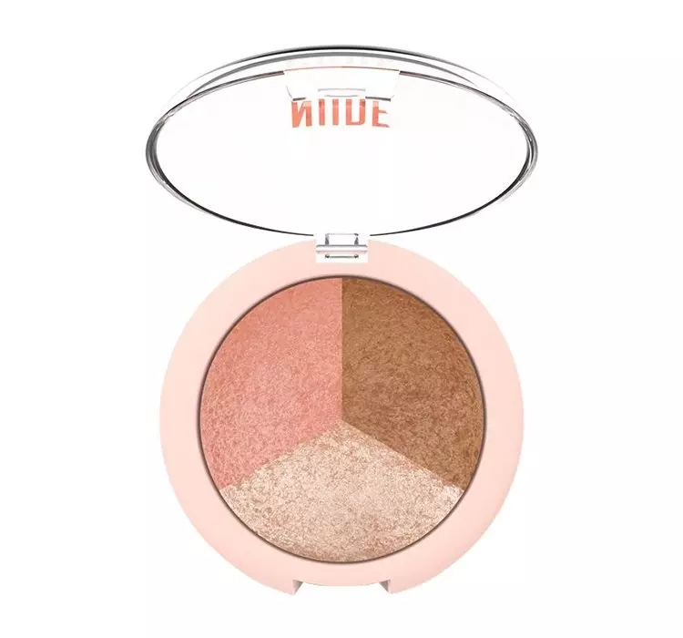 Golden Rose Golden Rose - NUDE LOOK - Baked Trio Face Powder - Zestaw 3 wypiekanych pudrów do konturowania twarzy GOL3PKTW
