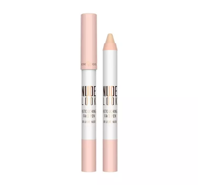 Golden Rose NUDE LOOK - Retouching Face Pen - Korektor do twarzy w kredce - 01 - LIGHT NUDE GOL0N4G